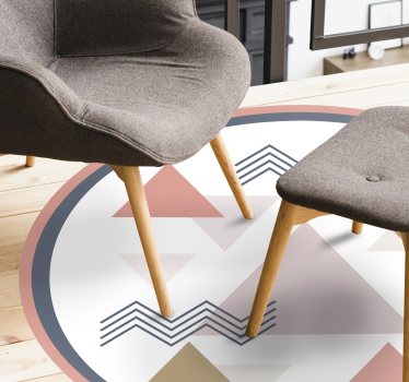 Geometrisk abstrakt cirkel Vinylmatta geometrisk - Tenstickers