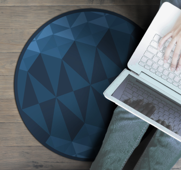 Geometrisk cirkulär design Vinylmatta geometrisk - Tenstickers