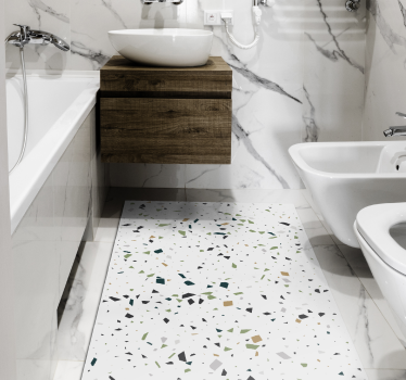 Geometrisk form spot vinyl matta - Tenstickers