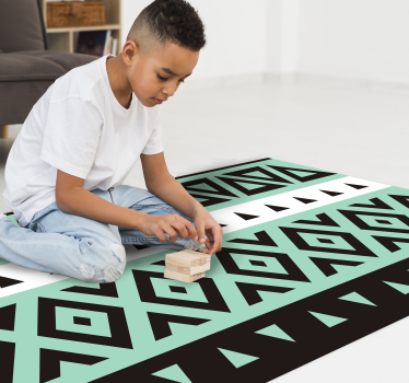 Geometrisk spelbana Vinylmatta spel - Tenstickers