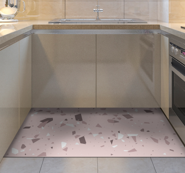 Geometrisk terrazzo Vinylmatta geometrisk - Tenstickers