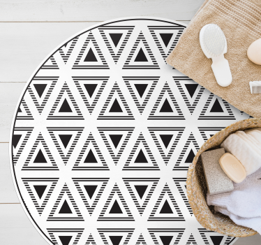 Geometrisk triangulär sammansättning Vinylmatta geometrisk - Tenstickers