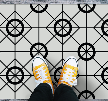 Geometrisk vinyldesign Vinylmatta geometrisk - Tenstickers