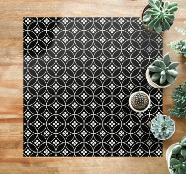 Geometriska cirkelmönster Vinylmatta geometrisk - Tenstickers
