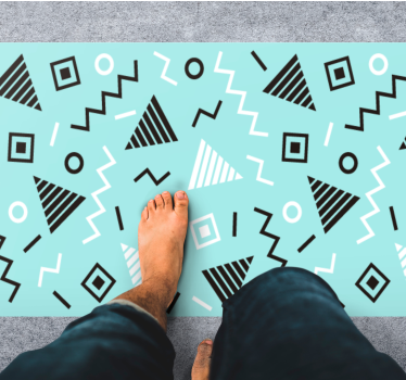 Formulärarrangemang Vinylmatta geometrisk - Tenstickers