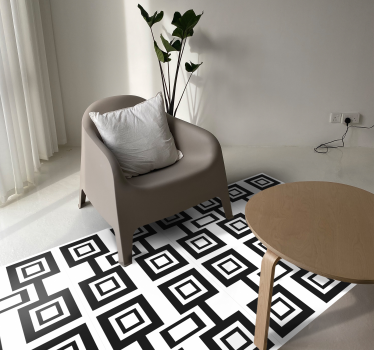 Geometriska rutor mönster Vinylmatta geometrisk - Tenstickers