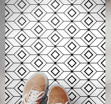 Moderna diamantelement Vinylmatta geometrisk - Tenstickers