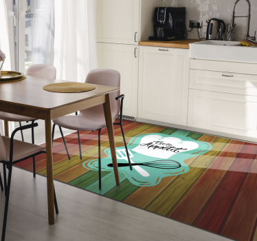 God aptit emblem Vinylmattor med fraser - Tenstickers