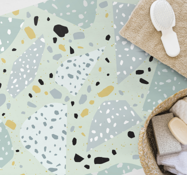 Gometrisk terrazzo kakel matta - Tenstickers