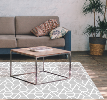 Grå moderna geometriska mattor - Tenstickers