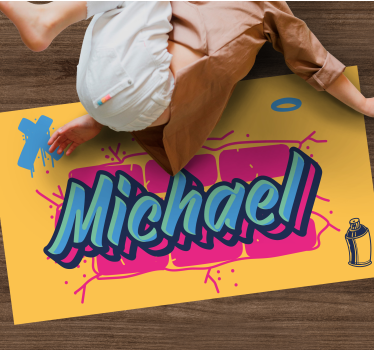 Graffitidesign i dope -stil, personlig vinylmatta - Tenstickers