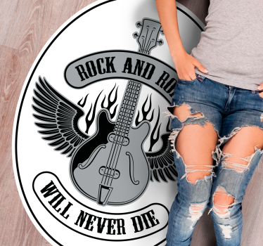Rock and roll kommer aldrig att dö Vinylmatta namn - Tenstickers