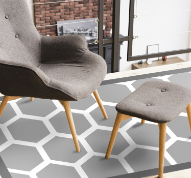 Hexagonal konfiguration Vinylmatta geometrisk - Tenstickers