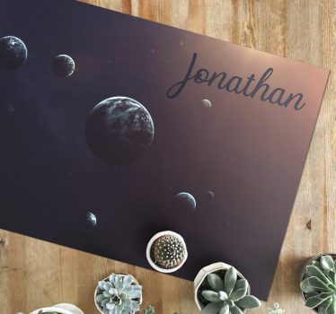 Himmelsk design med namn Vinylmatta Ungdom - Tenstickers