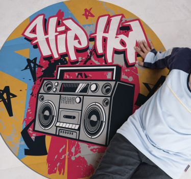 Hip hop dansare sovrumsmatta - Tenstickers