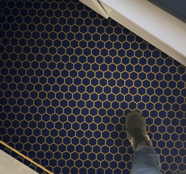 Honeycomb chic Vinylmatta geometrisk - Tenstickers
