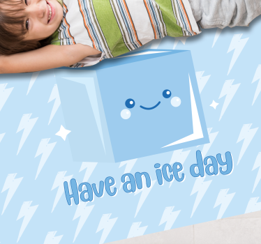 Isbit roliga citatdesign skräddarsydda mattor - Tenstickers