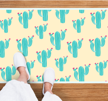 Kaktusmotiv Vinylmatta natur - Tenstickers