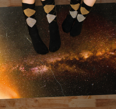 Kosmisk galaxvy Vinylmatta Stjärnor - Tenstickers