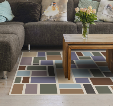 Kubistisk mosaik Vinylmatta geometrisk - Tenstickers