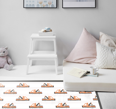 Leksak kran mönster Andra Vinylmattor - Tenstickers
