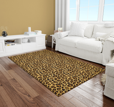 Leopard hud djurtryck vinylmatta - Tenstickers