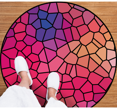 Levande färg geometriska målning mattor - Tenstickers