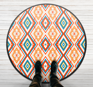 Livfullt element Vinylmatta geometrisk - Tenstickers