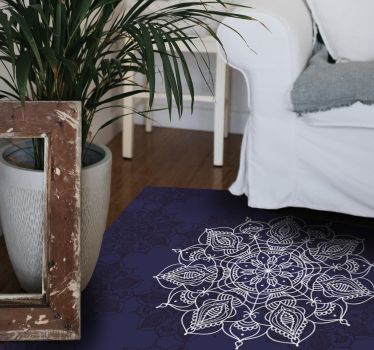 Mandala andlig lotus mandala matta - Tenstickers