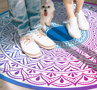 Mandala cirkulär array Vinylmatta Mandala - Tenstickers