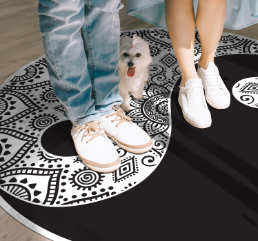 Mandala yin yang mandala matta - Tenstickers