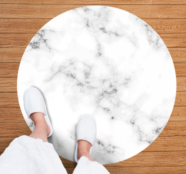 Marmor cirkel minimal vinyl matta - Tenstickers