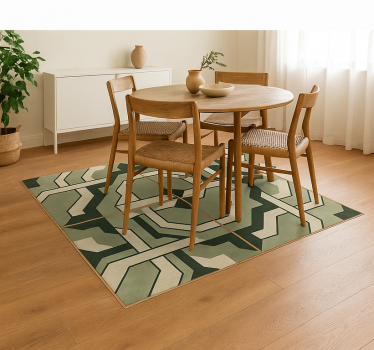 Marockansk geometrisk sammanflätning Vinylmatta Matsal - Tenstickers