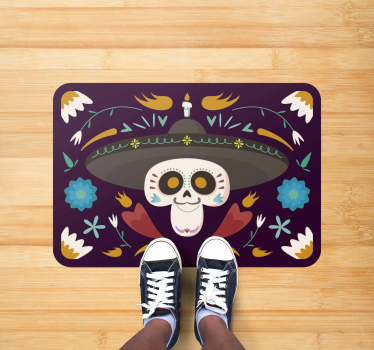 Mexikansk stil halloween mattor - Tenstickers