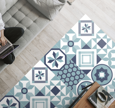 Mosaik kakel inspiration Vinylmatta Mosaik - Tenstickers