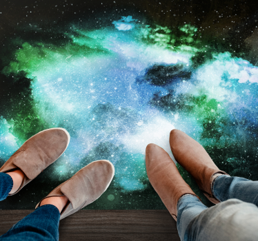 Mycket fantastisk kosmisk regn natur matta - Tenstickers
