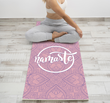Namaste yoga Vinylmattor med fraser - Tenstickers
