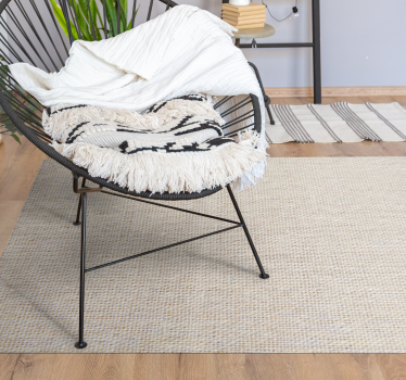 Naturliga beige bomullsstrukturer i nordisk stil - Tenstickers