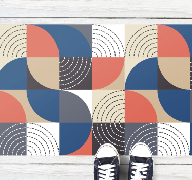 Nordiska halvcirkel geometriska mattor - Tenstickers