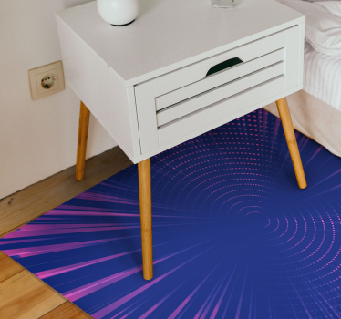 Optisk utstrålning Vinylmatta geometrisk - Tenstickers