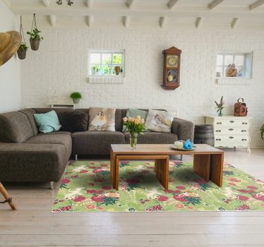 Orientalisk silke chinoiserie blommatta - Tenstickers