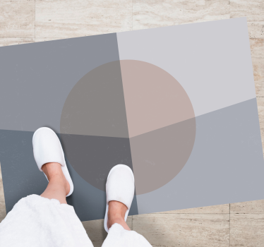överlappande cirklar Vinylmatta geometrisk - Tenstickers