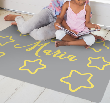 Pantone stjärnor med namn personlig vinyl matta - Tenstickers