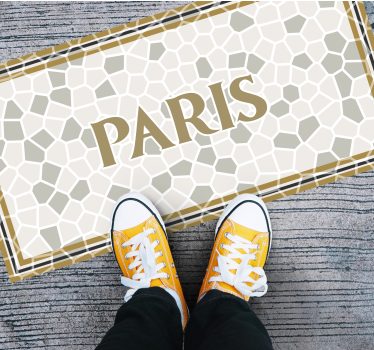 Paris romersk mosaik skräddarsydda mattor - Tenstickers
