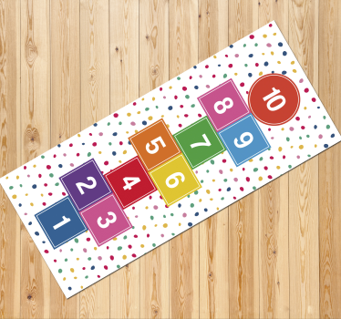 Pastellfärgade humlespel vinylmattor - Tenstickers