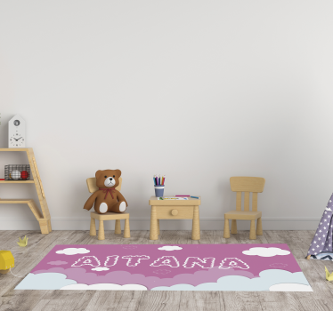 Personifierbara rosa himmel baby vinyl matta - Tenstickers