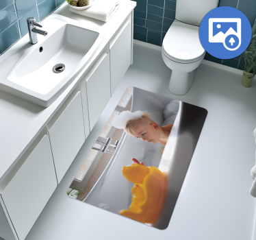Personlig bild Vinylmatta namn - Tenstickers