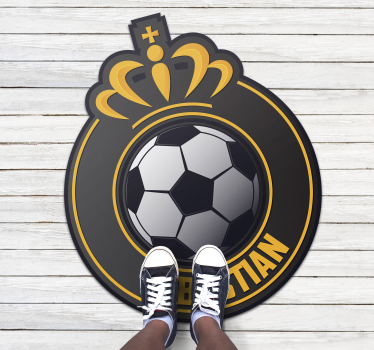 Personlig fotbollsboll personlig vinylmatta - Tenstickers