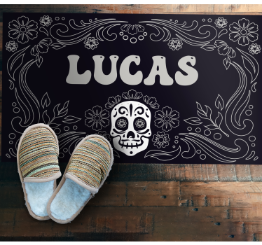 Skalledesign med namn Vinylmatta Halloween - Tenstickers