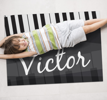 Pianotangenter personlig vinylmatta - Tenstickers